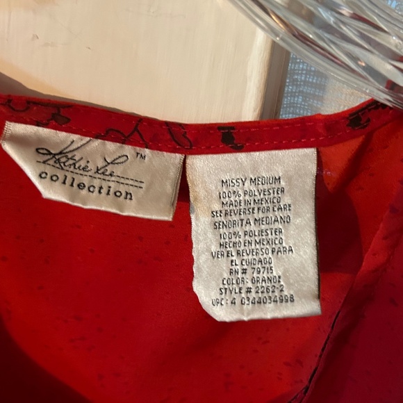 Kathy Lee Collection Women’s Sleeveless Fiery Y2K Dress Missy Medium - Picture 2 of 4